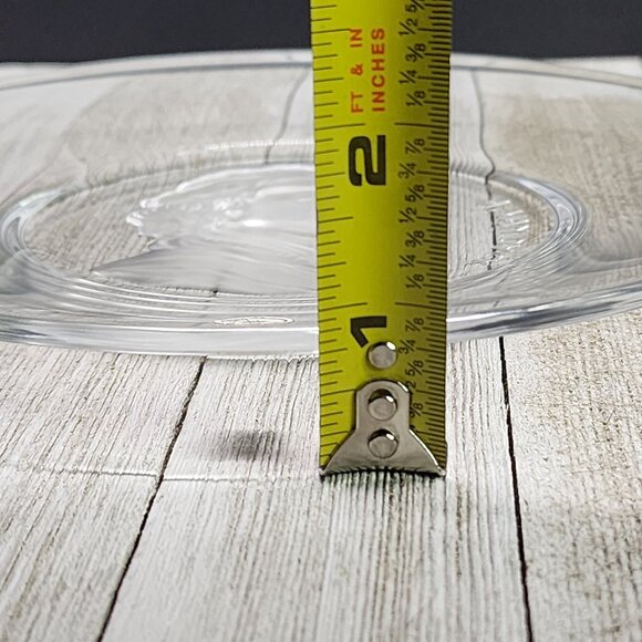 VTG Val St Lambert Luncheon Collectors Plate Intaglio Old Masters Van Dyck Round - Picture 7 of 7